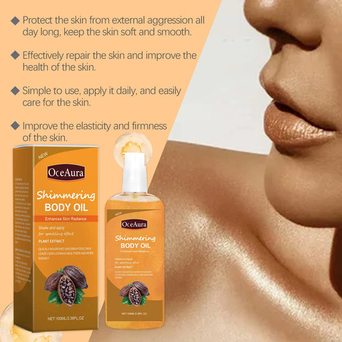 LunaGlow Oil — Shimmer Body Oil